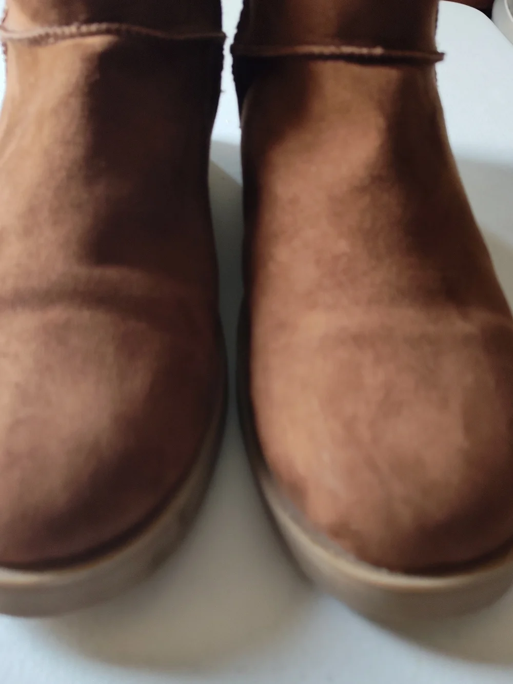 MAKALU Zaira Faux Fur Lined Slip On Ankle Booties